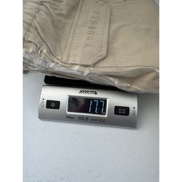 YoungLA Cargo Pants Mens Small Tan Utility Pocket Jogger Relaxed Fit Athletic - Picture 13 of 13